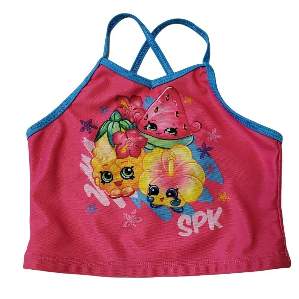 SPK Shopkins Girl’s Tankini Top Sz S (6/6X)